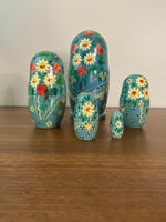 Matryoshka Hand Crafted-Painted Wooden Nesting Dolls 5 piece
