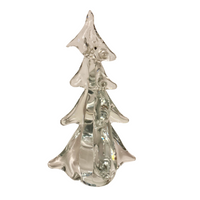 Vintage Clear Glass Christmas Tree
