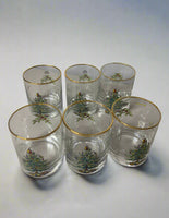 Spode Christmas Tree-Holly-Swag Glasses Set
