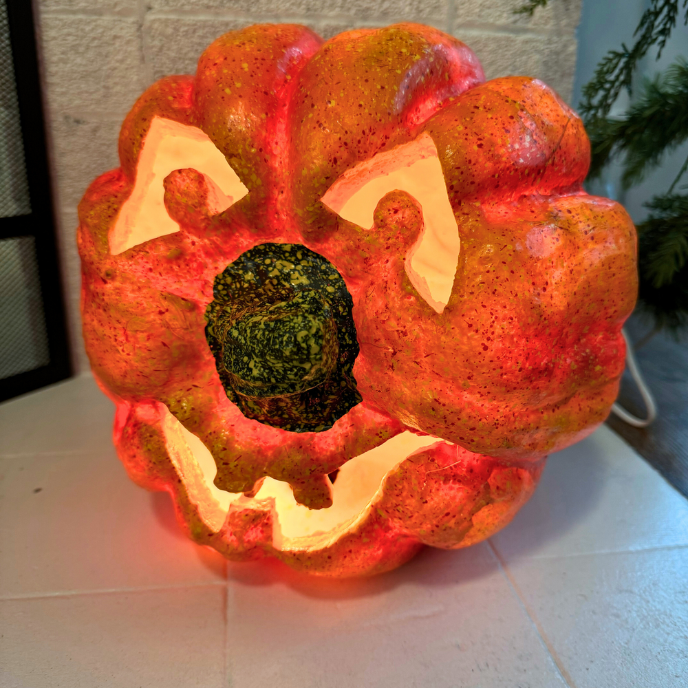 Lighted Pumpkin Jack-O-Lantern Halloween Decoration