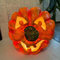 Lighted Pumpkin Jack-O-Lantern Halloween Decoration
