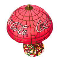 Bradford Exchange The Timeless Taste of Coca-Cola Tiffany-style Accent Light-Lamp 2015
