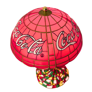 Bradford Exchange The Timeless Taste of Coca-Cola Tiffany-style Accent Light-Lamp 2015