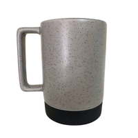 Starbucks Speckled Gray Glaze Coffee Mug-Cup With Plastic Lid
