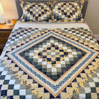 Bed-Quilt Set with Pillow Cases 3 PCS
