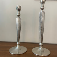 Metal Casting Candlestick Holder Set of 2