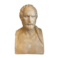 Demosthenes Head Bust F. Barbedienne Fondeur Cast Foundry Stamped
