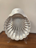 Vintage William Rogers 895 Silverplated Shell Shaped Bowl Tray
