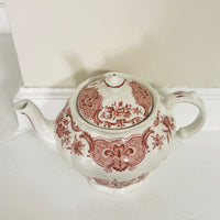 Ridgway Staffordshire Windsor Pink-Transfer Teapot with Lid