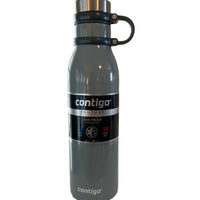 Contigo Couture Collection Gray Water Bottle 20oz Insulated Stainless