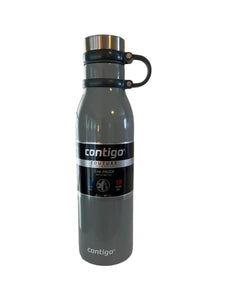 Contigo Couture Collection Gray Water Bottle 20oz Insulated Stainless