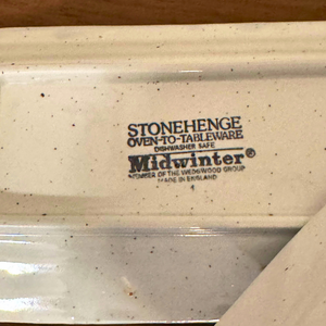 Stonehenge Midwinter Wedgwood England Butter Dish Wild Oats