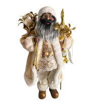 African-American Santa Claus Figurine
