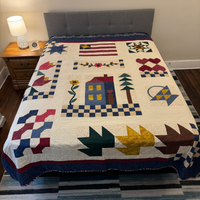 Quilt Bedspread Americana Style Full XL
