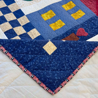 Quilt Bedspread Americana Style Full XL
