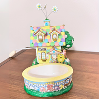 Vintage Village House with Candy Dish M&M Easter Department-56
