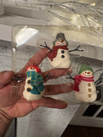 Hallmark Keepsake Christmas Ornament The Snowman of Mitford Set 3
