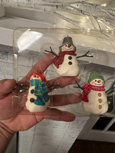 Hallmark Keepsake Christmas Ornament The Snowman of Mitford Set 3