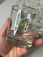 Spode Christmas Tree-Holly-Swag Glasses Set
