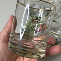 Spode Christmas Tree-Holly-Swag Glasses Set