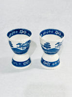 Vintage Copeland Spode's Tower England Double Egg Cup Set of 2
