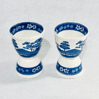 Vintage Copeland Spode's Tower England Double Egg Cup Set of 2