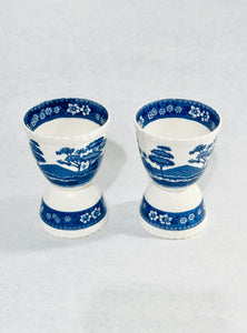 Vintage Copeland Spode's Tower England Double Egg Cup Set of 2