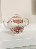 Ridgway Staffordshire Windsor Pink-Transfer Teapot with Lid
