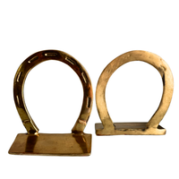 Solid Brass Horse Shoe Bookend Set of 2
