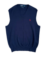 Polo By Ralph Lauren Navy V Neck Sweater Vest
