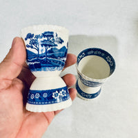 Vintage Copeland Spode's Tower England Double Egg Cup Set of 2