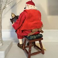 Vintage Santa Claus Fabriche Christmas Kurt Adler Santa Clock Maker
