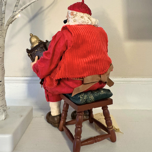 Vintage Santa Claus Fabriche Christmas Kurt Adler Santa Clock Maker