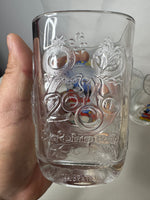 Walt Disney World 2000 Millennium Mickey Mouse Square Glasses McDonalds Lot of 4
