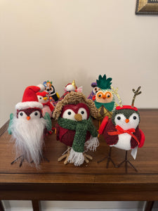 Holiday Decor Seasonal Birds Set of 9