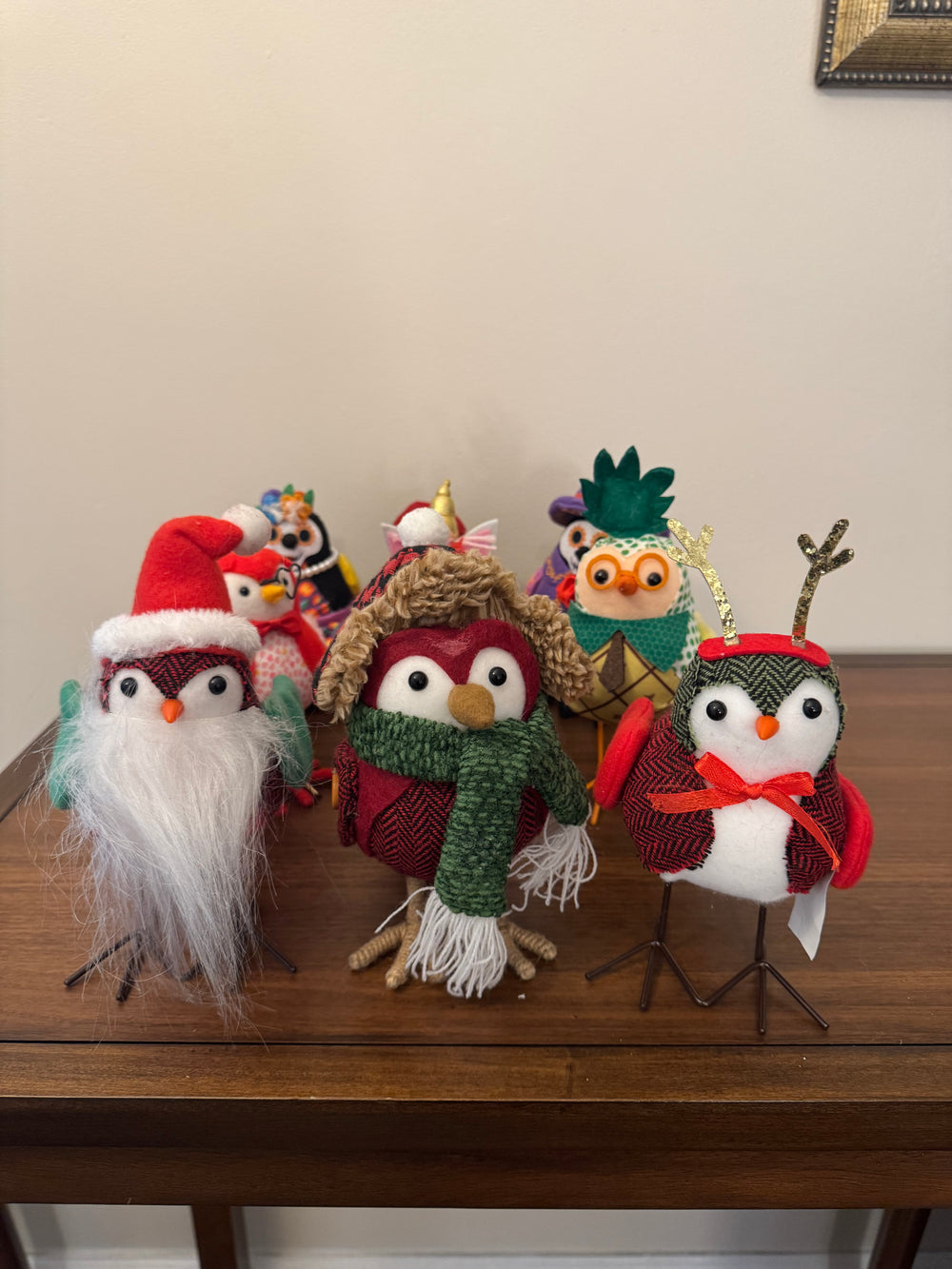 Holiday Decor Seasonal Birds Set of 9