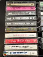 Vintage Christmas Cassettes Country Christmas-Rogers Whittaker Lot 20 With Case
