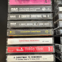 Vintage Christmas Cassettes Country Christmas-Rogers Whittaker Lot 20 With Case