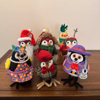 Holiday Decor Seasonal Birds Set of 9