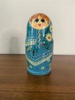 Matryoshka Hand Crafted-Painted Wooden Nesting Dolls 5 piece
