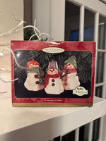 Hallmark Keepsake Christmas Ornament The Snowman of Mitford Set 3
