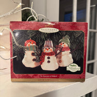 Hallmark Keepsake Christmas Ornament The Snowman of Mitford Set 3