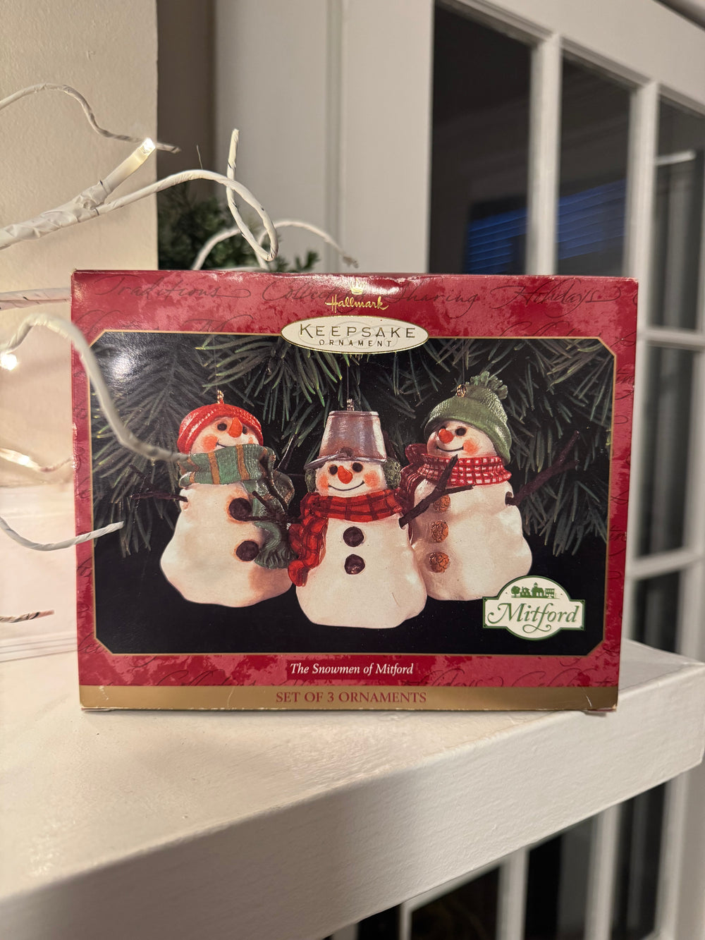 Hallmark Keepsake Christmas Ornament The Snowman of Mitford Set 3