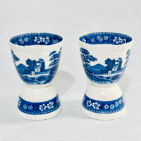 Vintage Copeland Spode's Tower England Double Egg Cup Set of 2