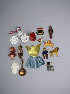 Vintage Christmas Ornaments Set-Lot of 16