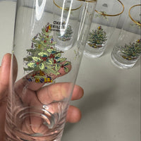 Spode Christmas Tree-Holly-Swag Glasses Set