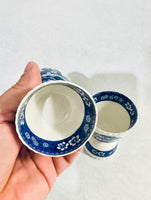 Vintage Copeland Spode's Tower England Double Egg Cup Set of 2
