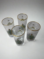 Spode Christmas Tree-Holly-Swag Glasses Set
