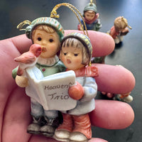 Vintage Goebel Porcelain Small Ornament Set of 9