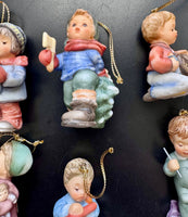 Vintage Goebel Porcelain Small Ornament Set of 9
